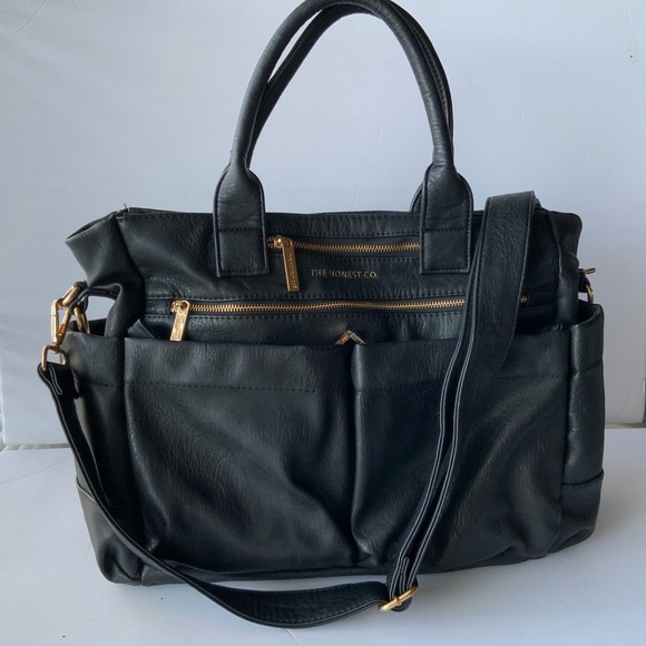 The Honest Company Black Everything Tote Diaper Bag - Picture 1 of 6
